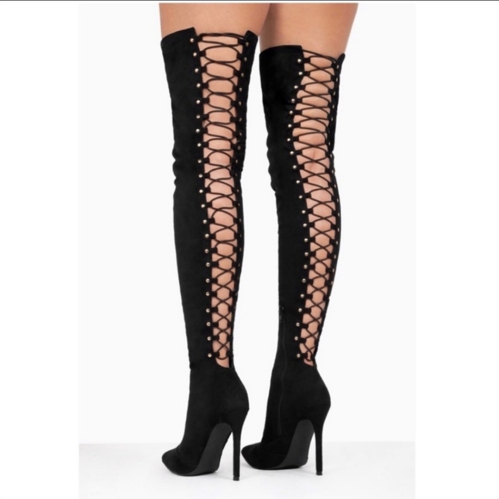 NEW Lace up Thigh High Boots